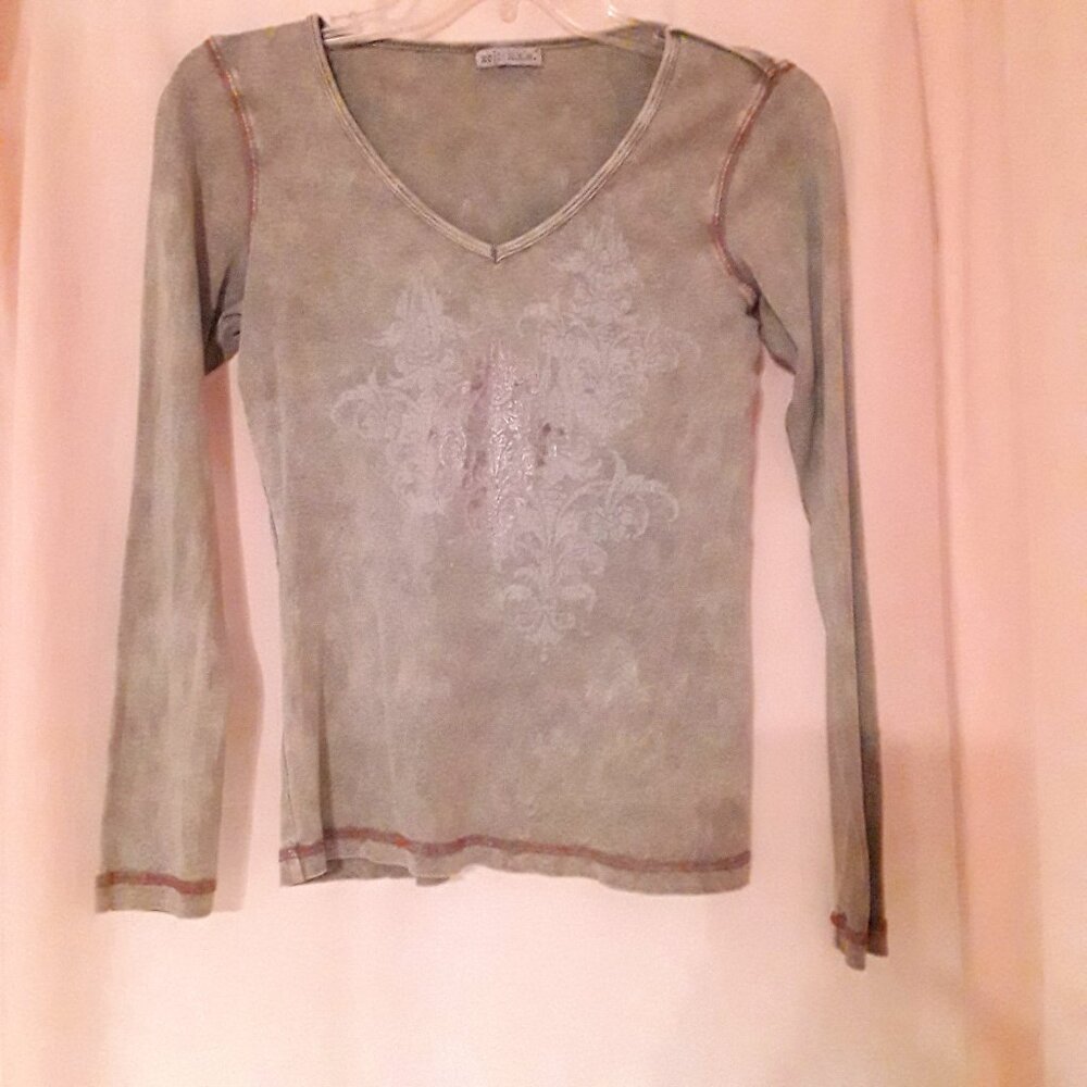 Green and gold top, women's medium